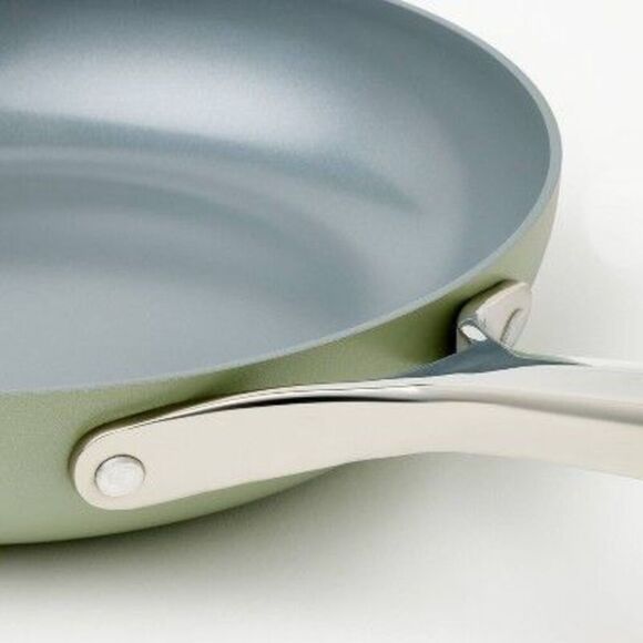 Figmint - 2pk (8" & 10") Aluminum Nonstick Frypan Set Sage G Sage Green - Picture 3 of 4